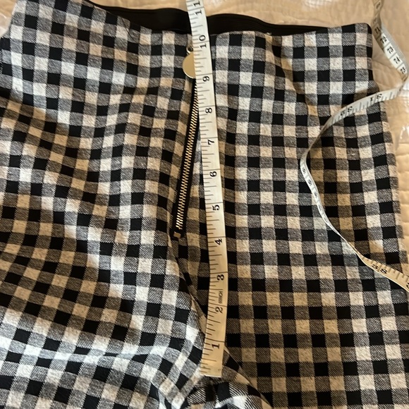 Zara Pants Black White Gingham Plaid Check Pattern High Waist Trouser. EUC. - Picture 10 of 17